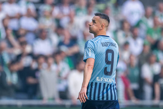 Djurgårdens Haris Radetinac deppar