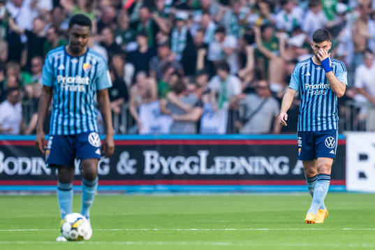 Djurgårdens Besard Sabovic deppar