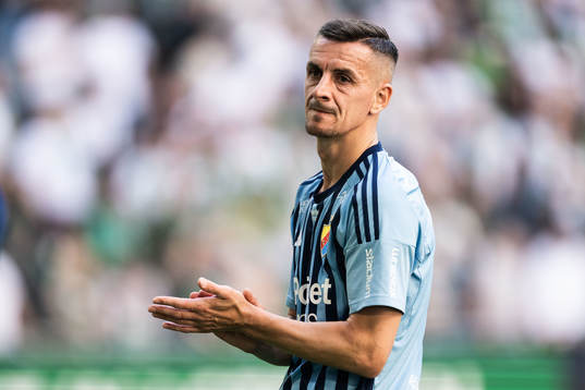Djurgårdens Haris Radetinac deppar