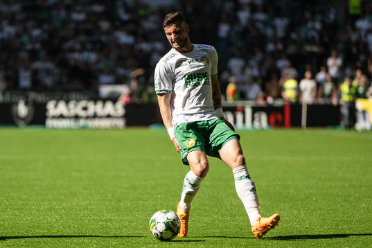Hammarbys Viktor Djukanovic har ont