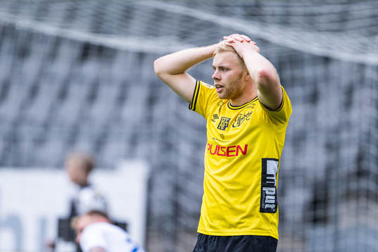 Elfsborgs Sveinn Guðjohnsen deppar