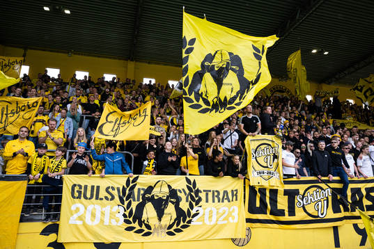 Elfsborgs supportrar jublar