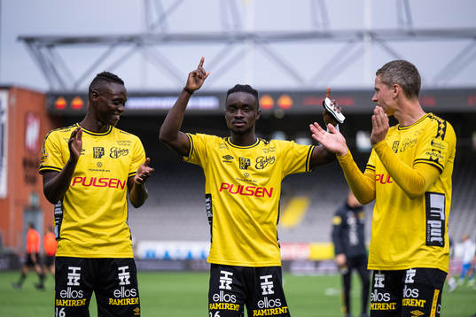 Elfsborgs Timothy Noor Ouma, Emmanuel Boateng och Andre