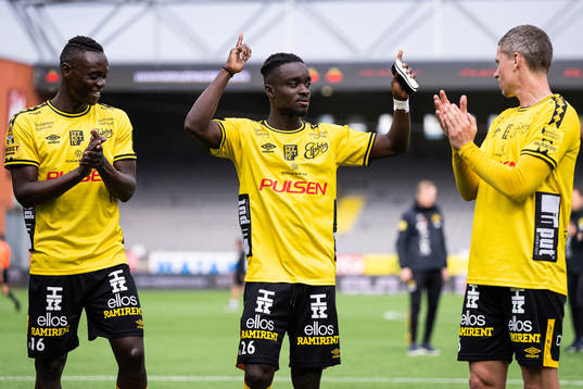 Elfsborgs Timothy Noor Ouma, Emmanuel Boateng och Andre
