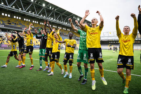 Elfsborgs spelare jublar