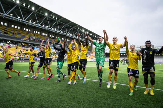 Elfsborgs spelare jublar
