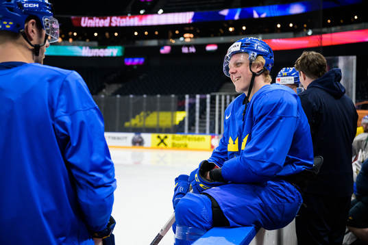Fabian Zetterlund of Sweden at a practice session
