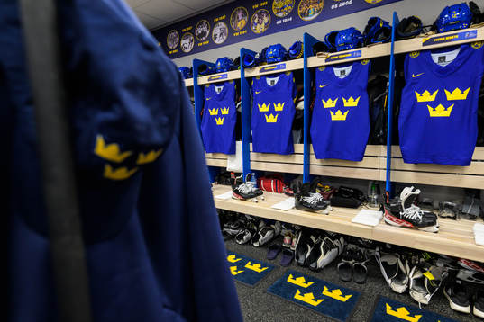 Jerseys of Lukas Bengtsson, Rasmus Sandin, Henrik