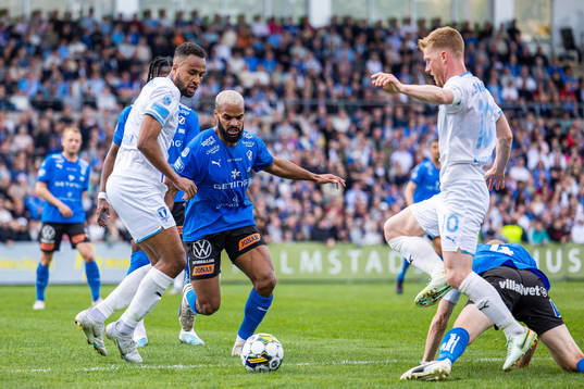 Malmö FFs Isaac Kiese Thelin och Anders Christiansen