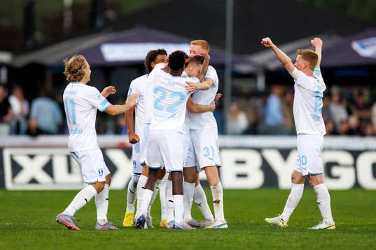 Malmö FFs spelare jublar