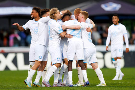 Malmö FFs spelare jublar