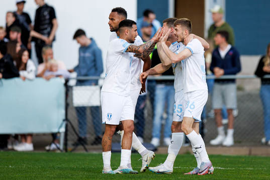 Malmö FFs spelare jublar