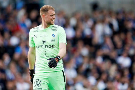 Halmstads målvakt Malkolm Nilsson Säfqvist