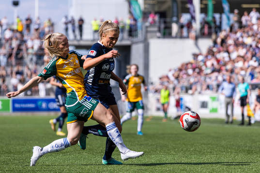IFK Norrköpings Sabina Ravnell och Linköpings Lisa Björk