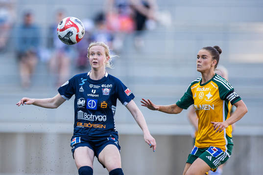 Linköpings Emma Östlund och IFK Norrköpings My Cato