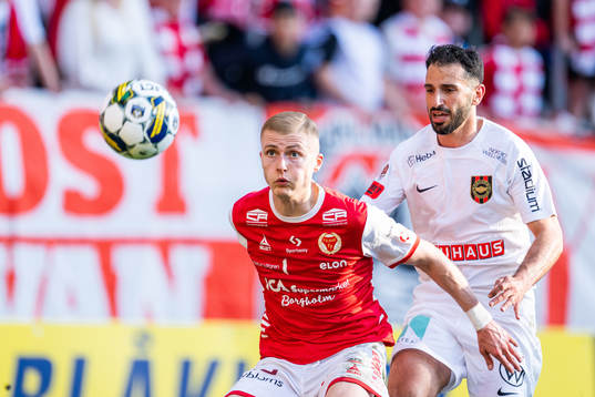 Kalmars David Kristjan Olafsson och Brommapojkarnas André