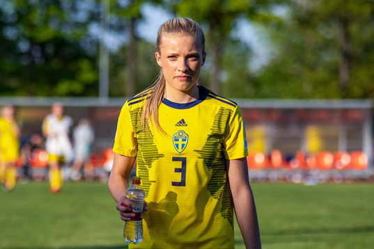 Smilla Holmberg of Sweden looks dejected