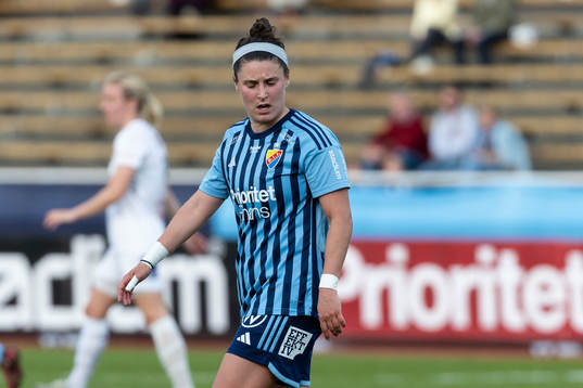 Djurgårdens  Hayley Dowd deppar