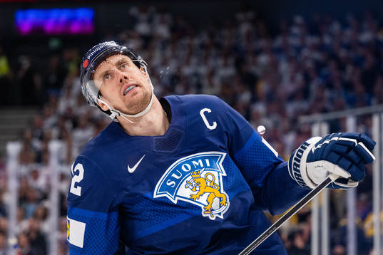 Marko Anttila of Finland looks dejected