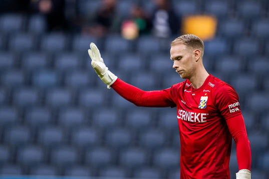 IFK Göteborgs målvakt Pontus Dahlberg deppar