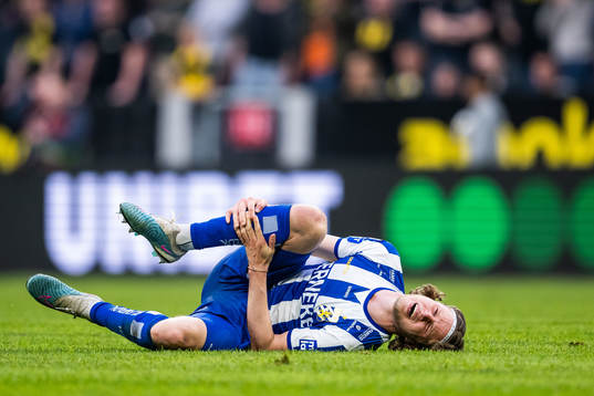 IFK Göteborgs Gustaf Norlin har ont