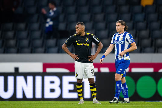 AIKs Abdussalam Magashy och IFK Göteborgs Eman Markovic