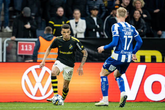 AIKs Rui Modesto och IFK Göteborgs Oscar Wendt