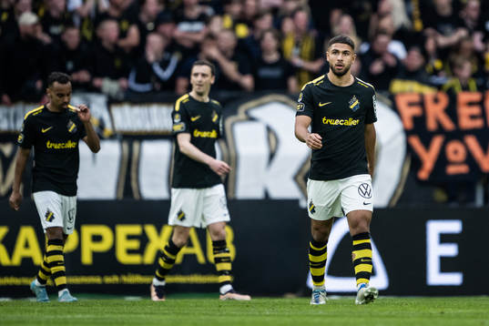AIKs Bilal Hussein, Jetmir Haliti och Omar Faraj