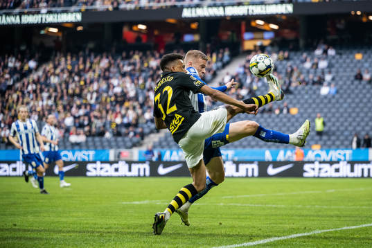 AIKs Rui Modesto och IFK Göteborgs Oscar Wendt