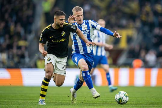 AIKs Omar Faraj och IFK Göteborgs Oscar Wendt