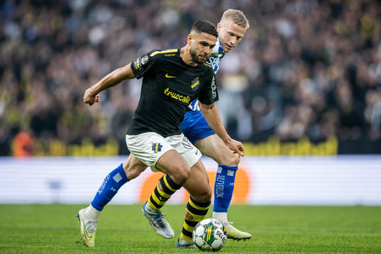 AIKs Omar Faraj och IFK Göteborgs Oscar Wendt