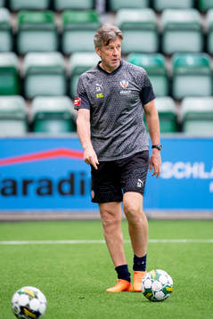 Helsingborgs målvaktstränare Sven Andersson innan