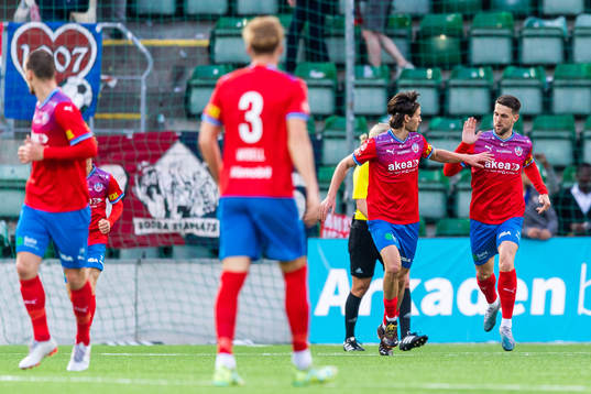 Helsingborgs Wilhelm Loeper och Oliver Stojanovic Fredin