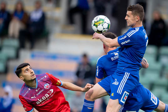 Helsingborgs Amar Muhsin och GIF Sundsvalls Fredrik Lundgren