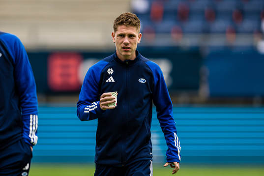 Markus Kaasa of Molde arrives