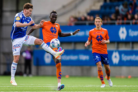 Emil  Breivik of Molde and Amidou Diop of Aalesund
