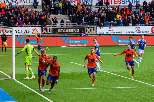 Ebiye Moses of Aalesund celebrates