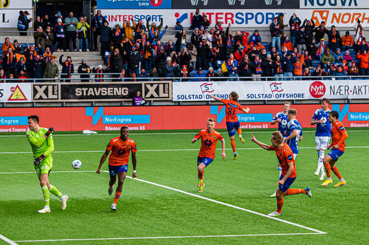 Ebiye Moses of Aalesund celebrates