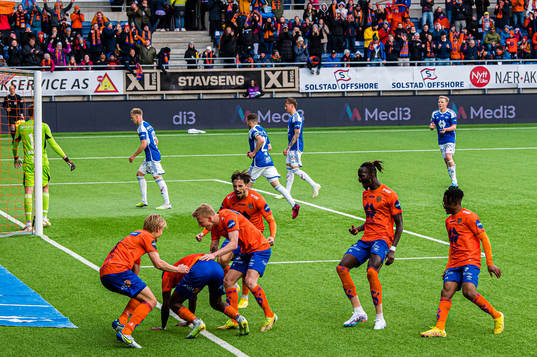 Ebiye Moses of Aalesund celebrates