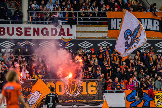 Spectators in the stands