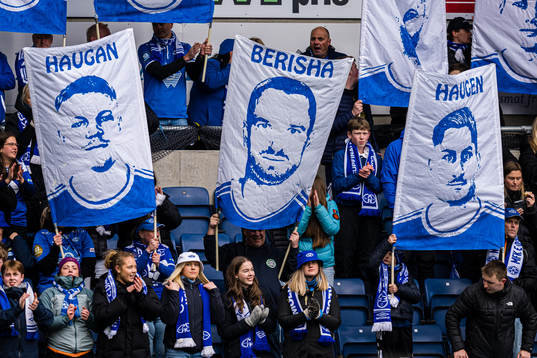 Spectators in the stands