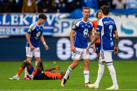 Sivert Mannsverk of Molde reacts