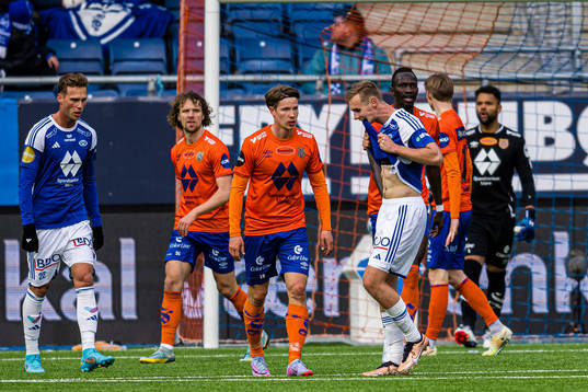 Sivert Mannsverk of Molde reacts