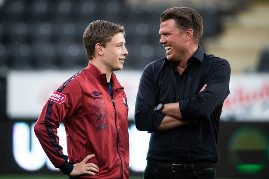 Örgrytes Anton Andreasson och Örebros huvudtränare