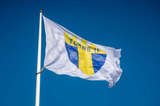 Torns IFs klubbemblem på en flagga