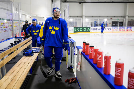 Lukas Bengtsson of Sweden at a practice session