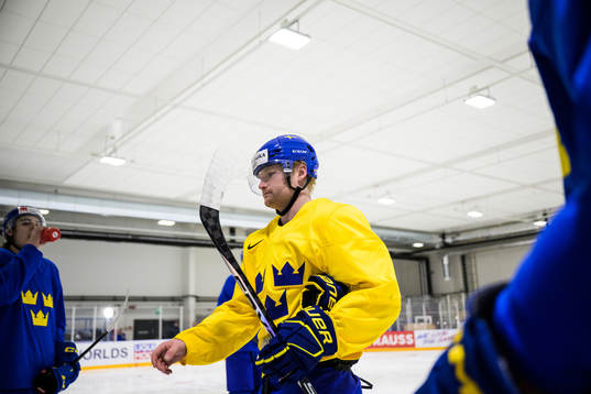 Carl Grundström of Sweden at a practice session