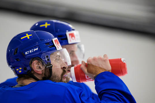 Lukas Bengtsson of Sweden at a practice session