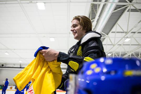 Leo Carlsson of Sweden at a practice session