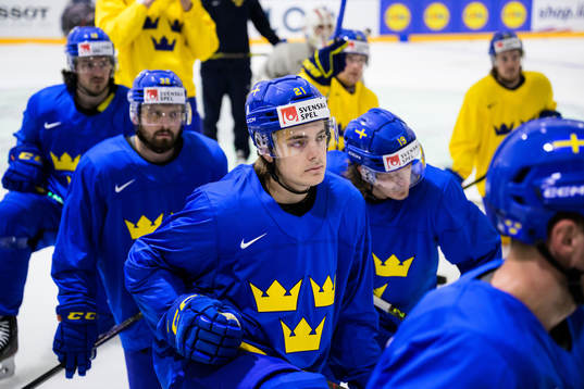 Leo Carlsson of Sweden at a practice session